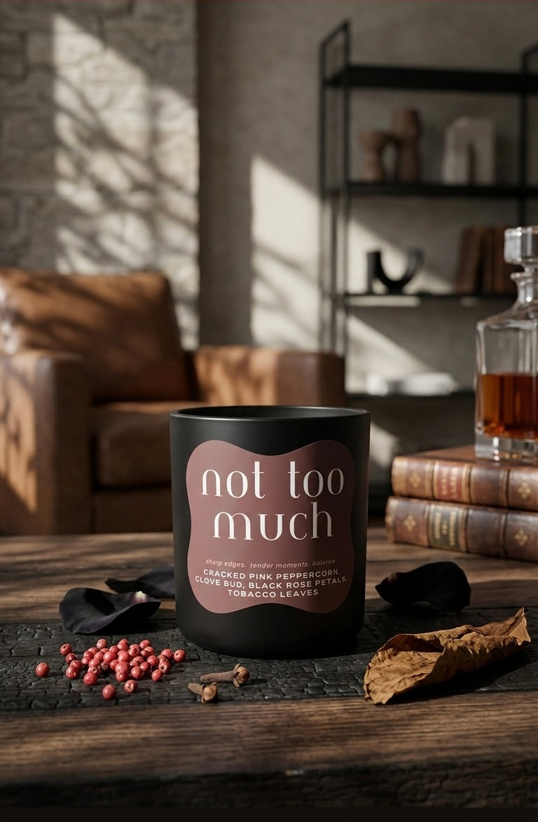 Rose Tobacco Coconut Soy Candle | Not Too Much