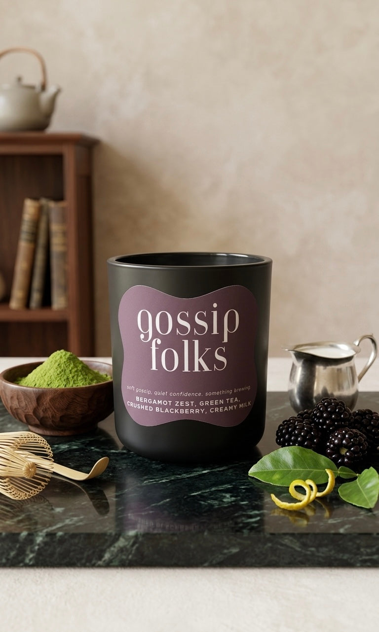 Blackberry Matcha Coconut Soy Candle | Gossip Folks