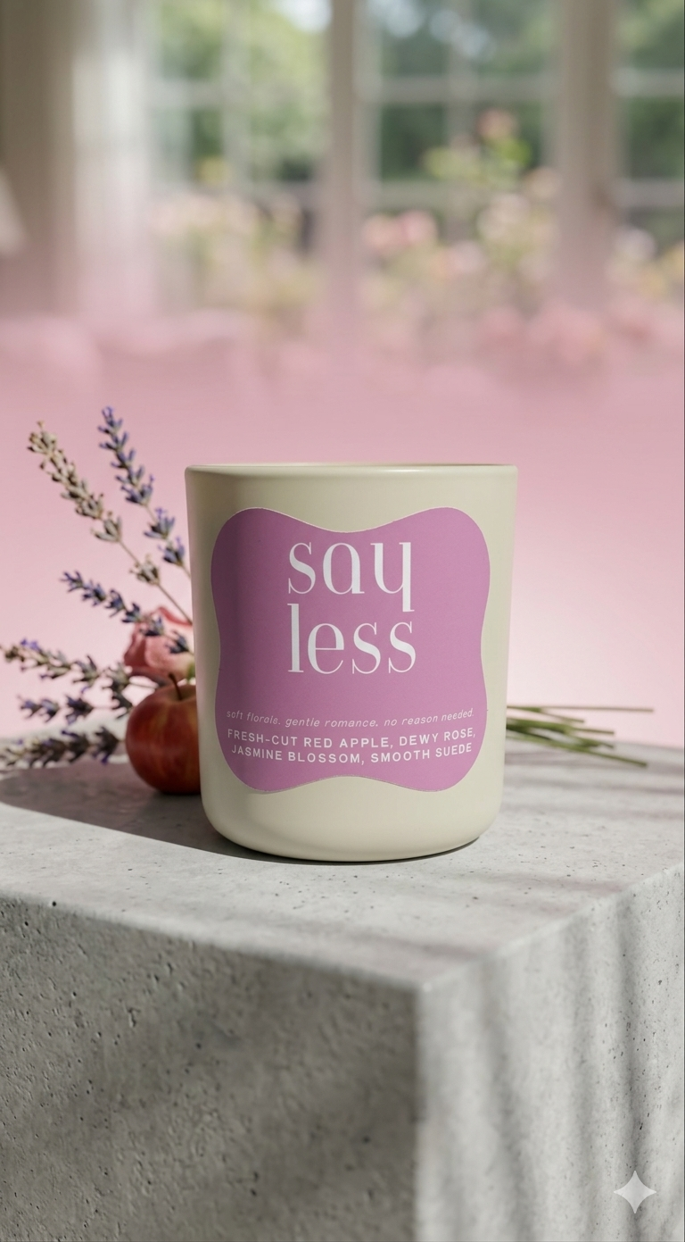 Apple Rose Coconut Soy Candle | Say Less