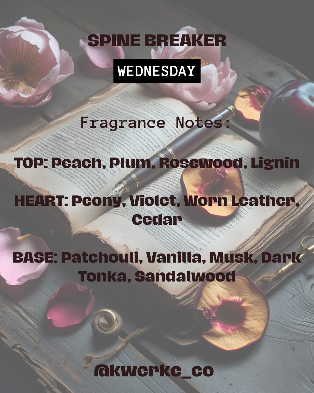 SPINE BREAKER - Wednesday | Woody | Leather
