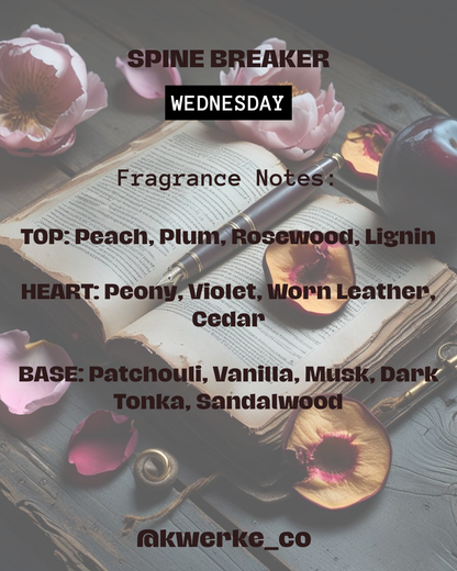 SPINE BREAKER - Wednesday | Woody | Leather