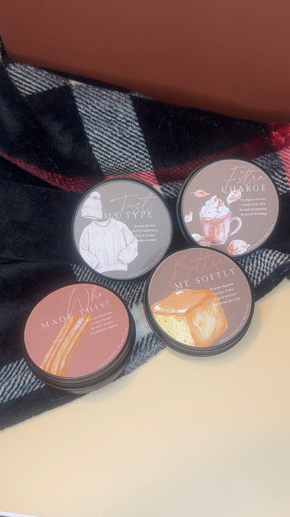 Homey Fall Mini Candle Sample Collection - Set of 4 Tins