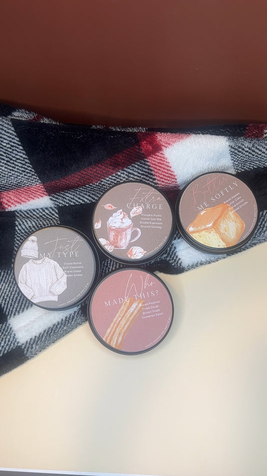 Homey Fall Mini Candle Sample | 2 oz Tin