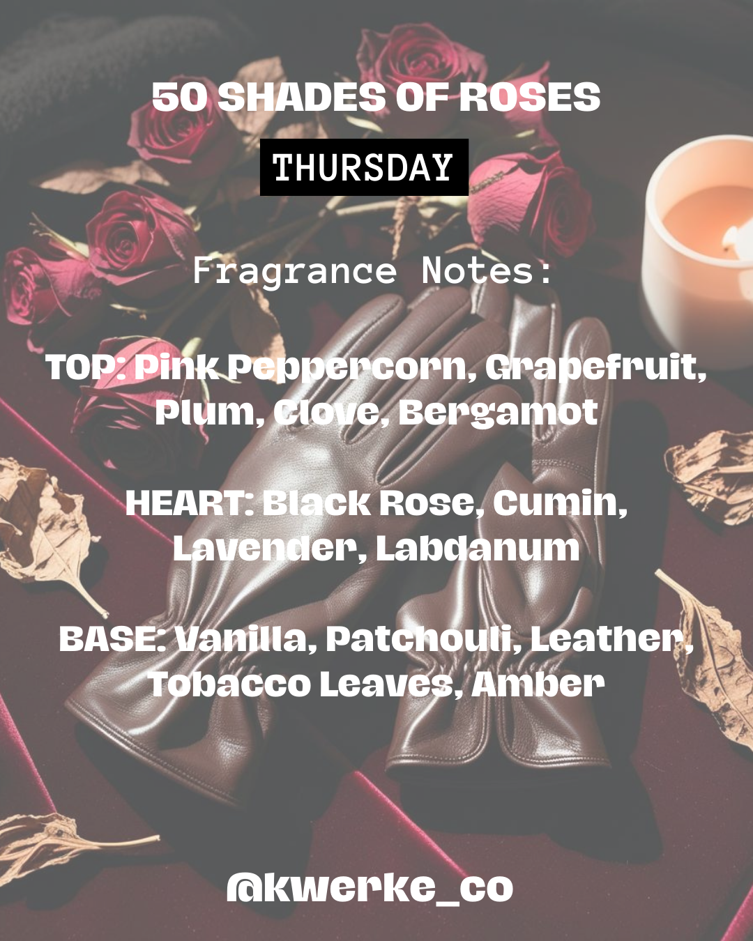 50 SHADES OF ROSES - Thursday | Floral | Spicy