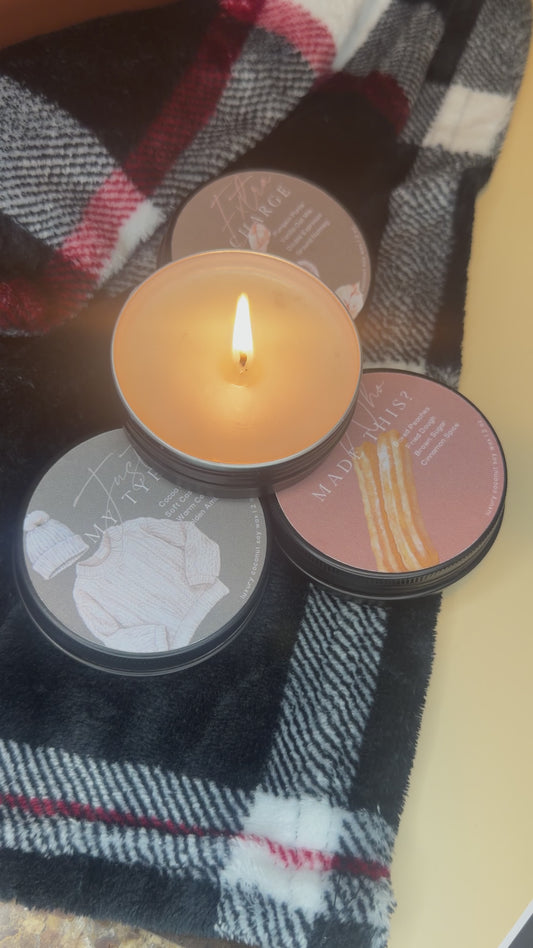 Homey Fall Mini Candle Sample Collection - Set of 4 Tins